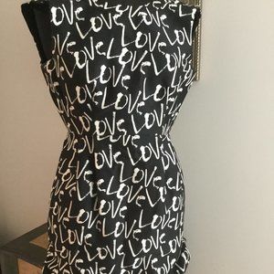 kate spade mindy love print dress